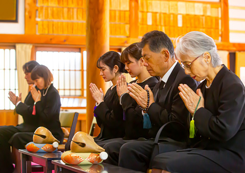 家族葬の葬儀風景